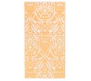 Tapis d'extérieur Orange et blanc 190x290 cm PP