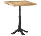 Table De Bistro 60x60x77 Cm Bois De Manguier Brut