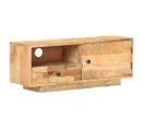 Meuble TV 90x30x35 Cm Bois Massif De Manguier