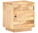 Table De Chevet 40x30x45 Cm Bois De Manguier Solide