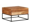 Table Basse 68x68x41 Cm Bois D'acacia Solide