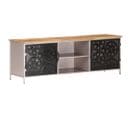 Meuble TV 120x30x40 Cm Bois De Manguier Brut