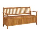 Banc De Rangement De Jardin 148 Cm Bois D'acacia Solide