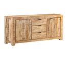 Buffet 175x40x75 Cm Bois De Manguier Brut