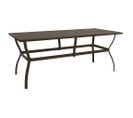 Table De Jardin Marron 190x80x72 Cm Acier