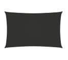 Voile D'ombrage Tissu Oxford Rectangulaire 3x6 M Anthracite