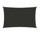 Voile D'ombrage Tissu Oxford Rectangulaire 4x7 M Anthracite