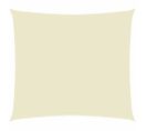 Voile D'ombrage Tissu Oxford Rectangulaire 5x6 M Crème