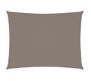 Voile D'ombrage Tissu Oxford Rectangulaire 2x3 M Taupe