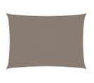 Voile D'ombrage Tissu Oxford Rectangulaire 3x4 M Taupe