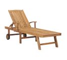 Chaise Longue Bois De Teck Solide