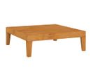 Table basse De Jardin 68,5x68,5x24 Cm Bois D'acacia Massif