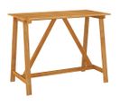 Table De Bar De Jardin 140x70x104 Cm Bois D'acacia Massif