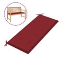 Coussin De Banc De Jardin Rouge Bordeaux 120x50x3 Cm