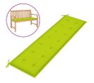 Coussin De Banc De Jardin Vert Brillant 180x50x3cm Tissu Oxford