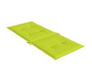 Coussins De Chaise De Jardin À Dossier Haut Lot De 2 Vert Vif