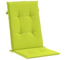 Coussins De Chaise De Jardin à Dossier Haut Lot De 6 Vert Vif