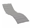 Coussin De Chaise Longue Gris 200x60x3 Cm Tissu Oxford