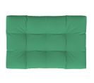 Coussin De Palette Vert 120x80x12 Cm Tissu