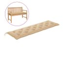 Coussin De Banc De Jardin Beige 180x50x7 Cm Tissu Oxford