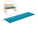 Coussin De Banc De Jardin Bleu Clair 180x50x7 Cm Tissu Oxford