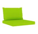 Coussins De Palette 2 PCs Vert Vif Tissu Oxford