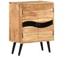 Buffet 57x34x75 Cm Bois D'acacia Massif