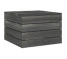 Table Palette De Jardin Bois De Pin Massif Gris Foncé