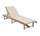 Chaise Longue De Jardin Avec Coussin Bambou