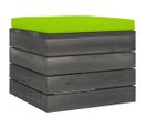 Repose-pied Palette De Jardin Avec Coussin Bois De Pin