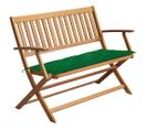 Banc De Jardin Avec Coussin 120 Cm Bois D'acacia Massif