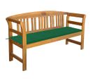 Banc De Jardin Avec Coussin 157 Cm Bois D'acacia Massif