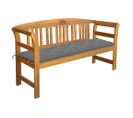 Banc De Jardin Avec Coussin 157 Cm Bois D'acacia Massif