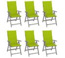 Chaises Inclinables De Jardin Lot De 6 Et Coussins Bois Acacia