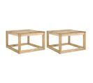 Tables Palette De Jardin 2pcs 60x60x36,5cm Bois De Pin Imprégné