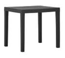 Table De Jardin Gris 79x65x72 Cm Plastique