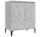 Buffet Gris Béton 60x35x70 Cm Aggloméré