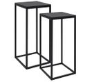 Tables D'appoint 2 PCs Noir Acier