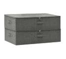 Boîtes De Rangement 2 PCs Tissu 70x40x18 Cm Anthracite