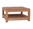 Table Basse 68x67x35 Cm Bois De Teck Solide