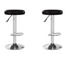 Tabourets De Bar 2 PCs Noir Similicuir