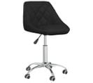 Chaise De Bureau Pivotante Noir Similicuir