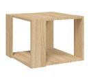 Table Basse Chêne Sonoma 40x40x30 Cm Bois D'ingénierie