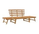 Banc De Jardin 2-en-1 190 Cm Bois Solide D'acacia