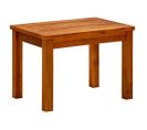 Table Basse De Jardin 50x35x36 Cm Bois Solide D'acacia