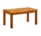 Table Basse De Jardin 70x40x36 Cm Bois Solide D'acacia