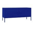 Meuble TV Bleu Marine 105x35x50 Cm Acier