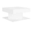 Table Basse Blanc 57x57x30 Cm Aggloméré