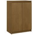 Buffet Marron Miel 60x36x84 Cm Bois De Pin Massif