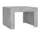 Table Basse Gris Béton 50x50x35 Cm Aggloméré